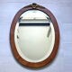 Miroir ovale biseauté Art déco