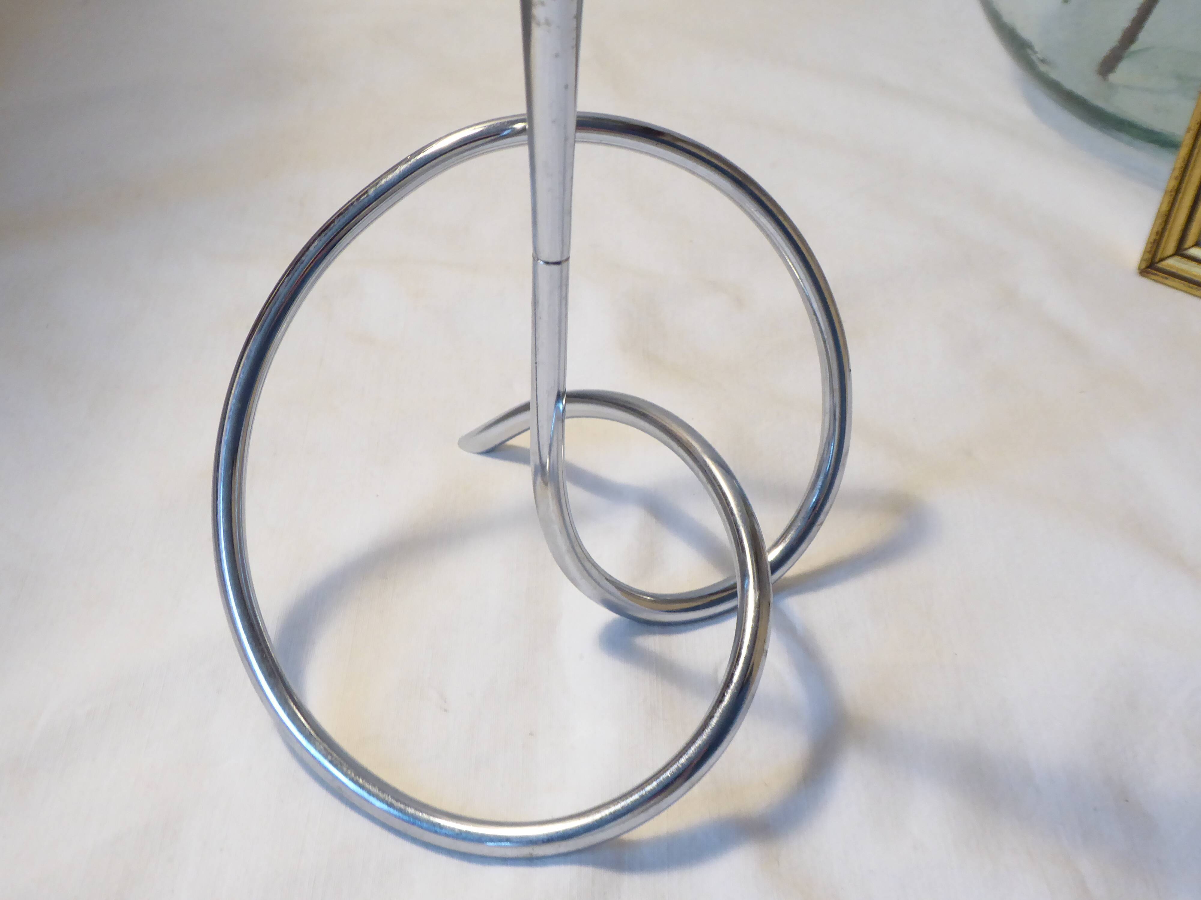 Soliflore vase in chrome metal Black + Blum