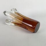 Art Glass Vase by Jan Beranek for Skrdlovice Glasswork, 1960's