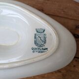 Old sauce boat on fixed frame Guadeloupe Saint Amand ceramic model