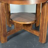 Table d'appoint ou table basse Art Déco néerlandaise en acajou, milieu du XXe siècle, vers 1940-1950