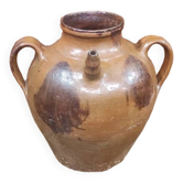 Buire jar vase jug Auvergne in old terracotta