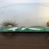 Octagonal mirror bevelled art deco 40 50 21x21cm