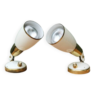 Pair of sconces with ball joints, 1950s
