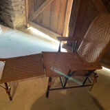 Rattan lounge chair