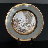 Assiette d'art traditionnel japonais Chokin édition limité numérotée (3472/7500) et signée.