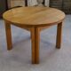 Round table in solid oak by Maison Regain 1970s