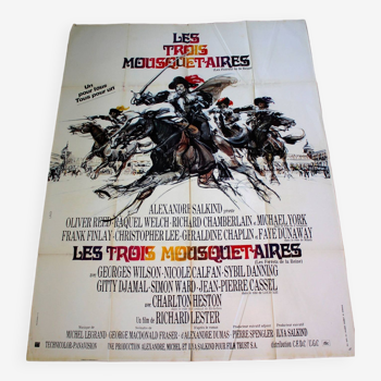 Original cinema poster "The Three Musketeers" 1973 Richard Lester 160x120cm