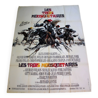 Affiche cinéma originale "Les Trois Mousquetaires" 1973 Richard Lester 160x120cm