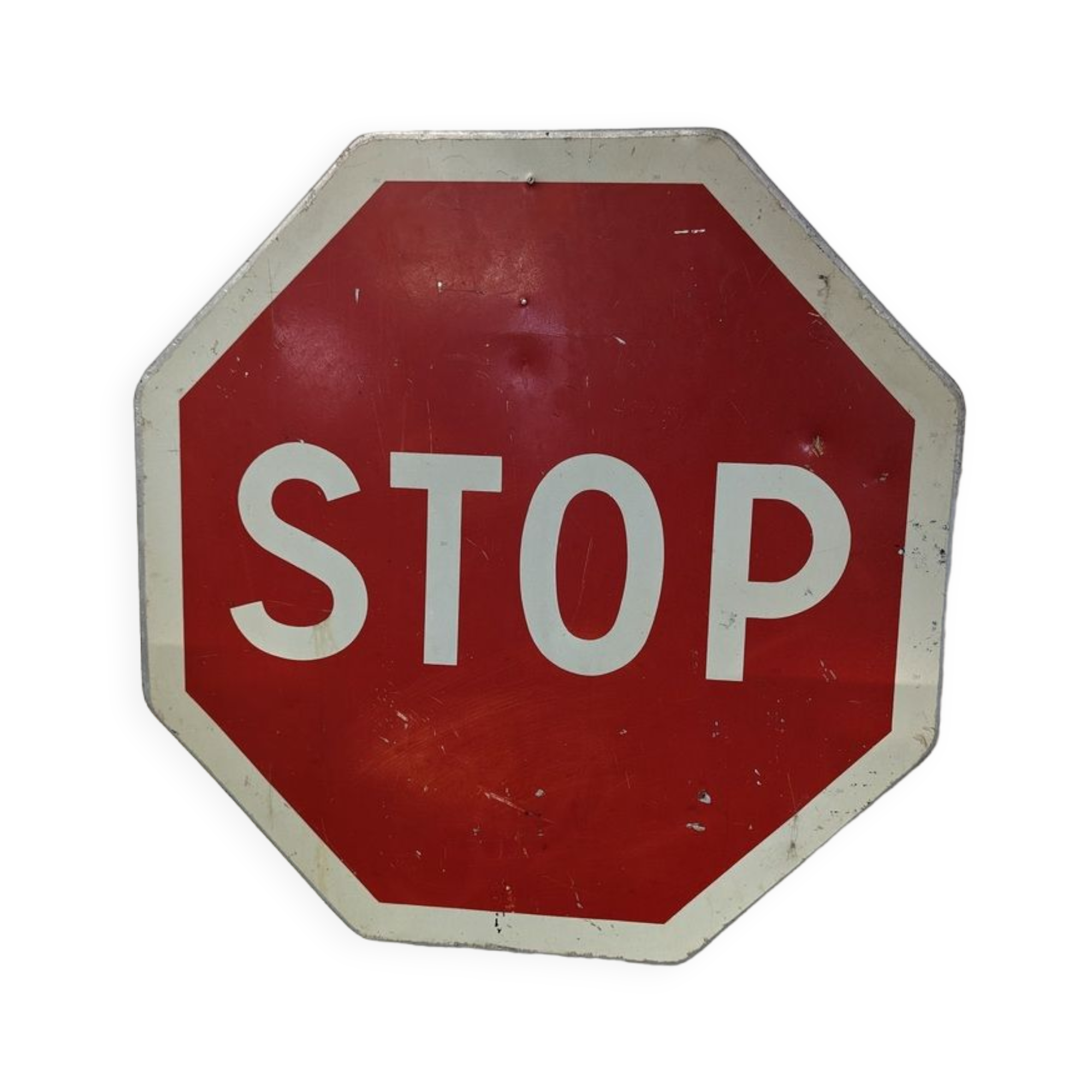 Old stop sign