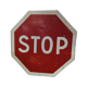 Old stop sign