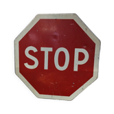 Old stop sign