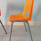 Pair of 70s kindergarten chairs