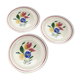 Lot of 3 cake plates, Selestat, Schlettstadt décor, from Sarreguemines
