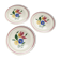 Lot of 3 cake plates, Selestat, Schlettstadt décor, from Sarreguemines