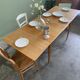 Table à manger vintage à rallonges