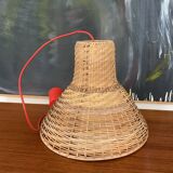 Vintage rattan hanging lamp
