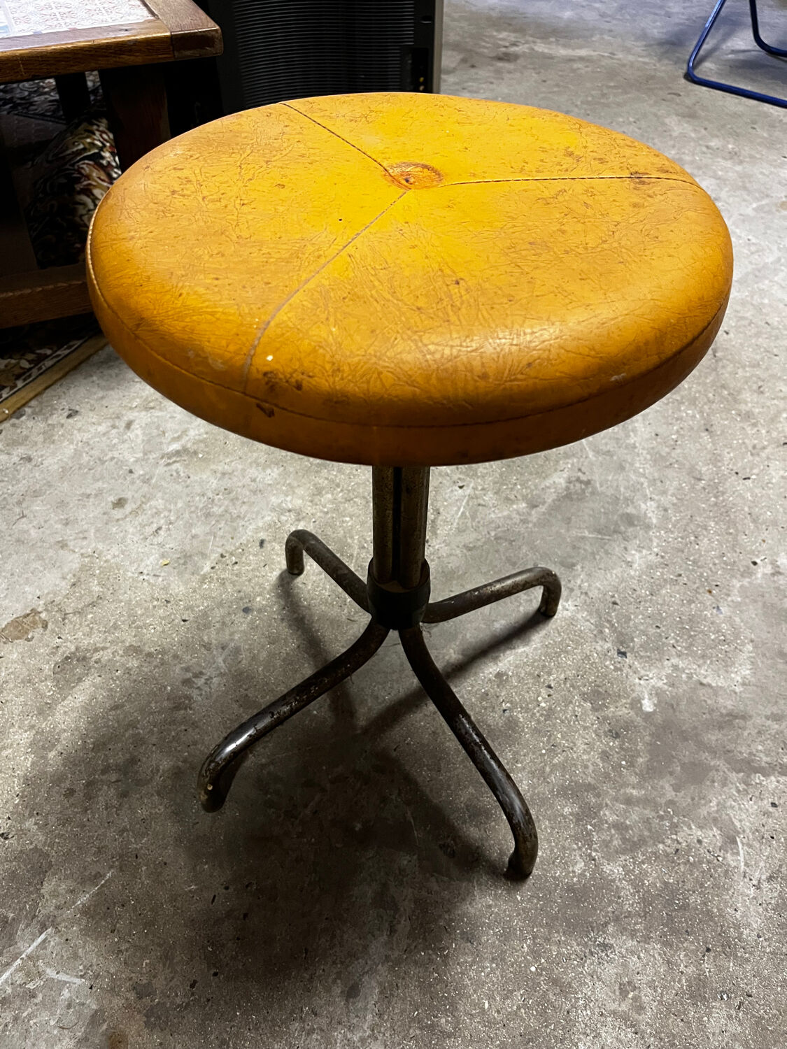 Leather stool