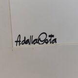 Vintage Framed Serigraph D Almeto Dalla Costa Artist Italian Art