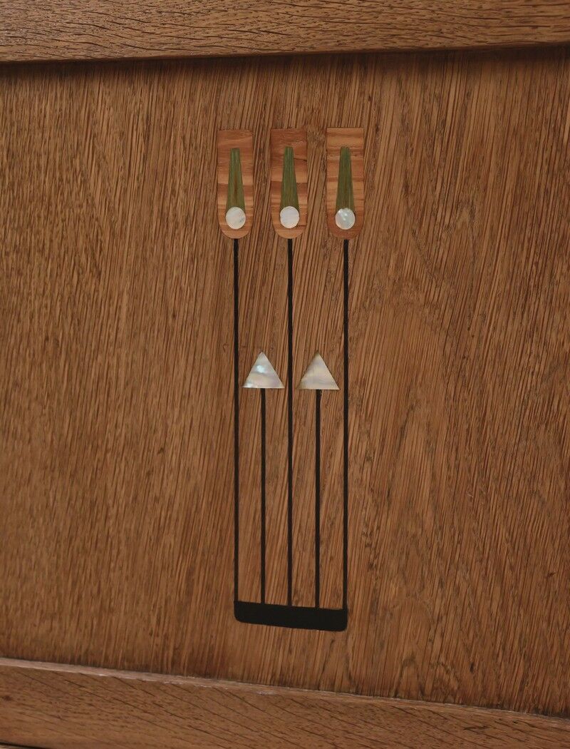 Oak dessert buffet in the style of Gustave Serrurier-Bovy, Art Deco – 1930