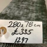 Distressed Turkish Runner 280x78 cm wool Vintage rug, Overdyed Black