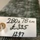 Distressed Turkish Runner 280x78 cm wool Vintage rug, Overdyed Black