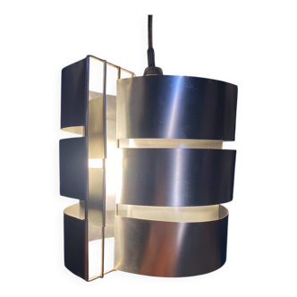 VINTAGE 1970 SPACE AGE BRUSHED ALUMINIUM LAMP/SUSPENSION MAX SAU