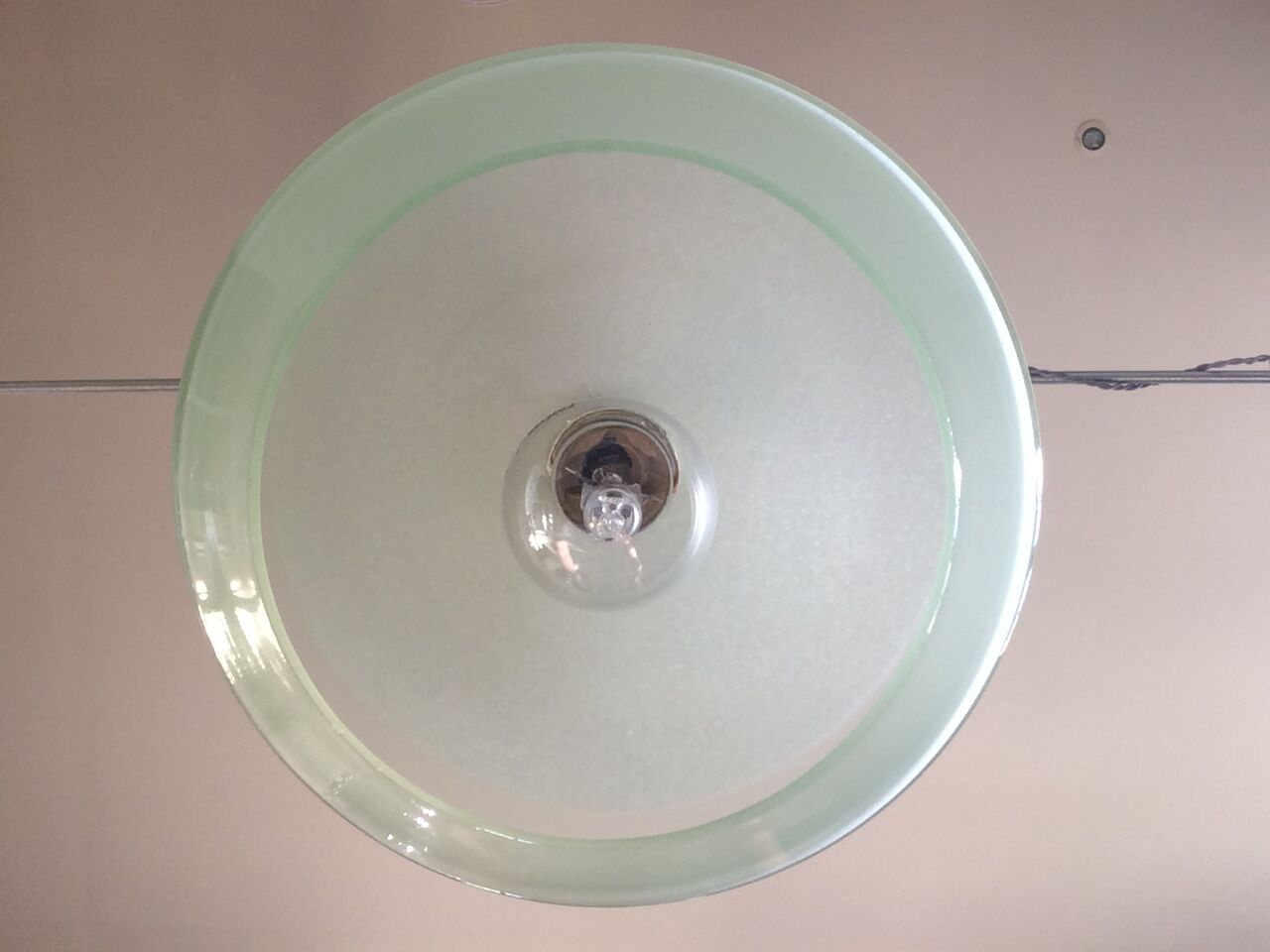 Hanging in opaline mint