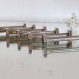 Vintage chrome-plated metal knife holder, 1970s
