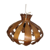 Suspension bois, rotin 1960