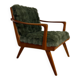 Vintage armchair from the 60s/70s in wood – Scandinavian style