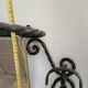 Twisted wrought iron wall-mounted coat rack