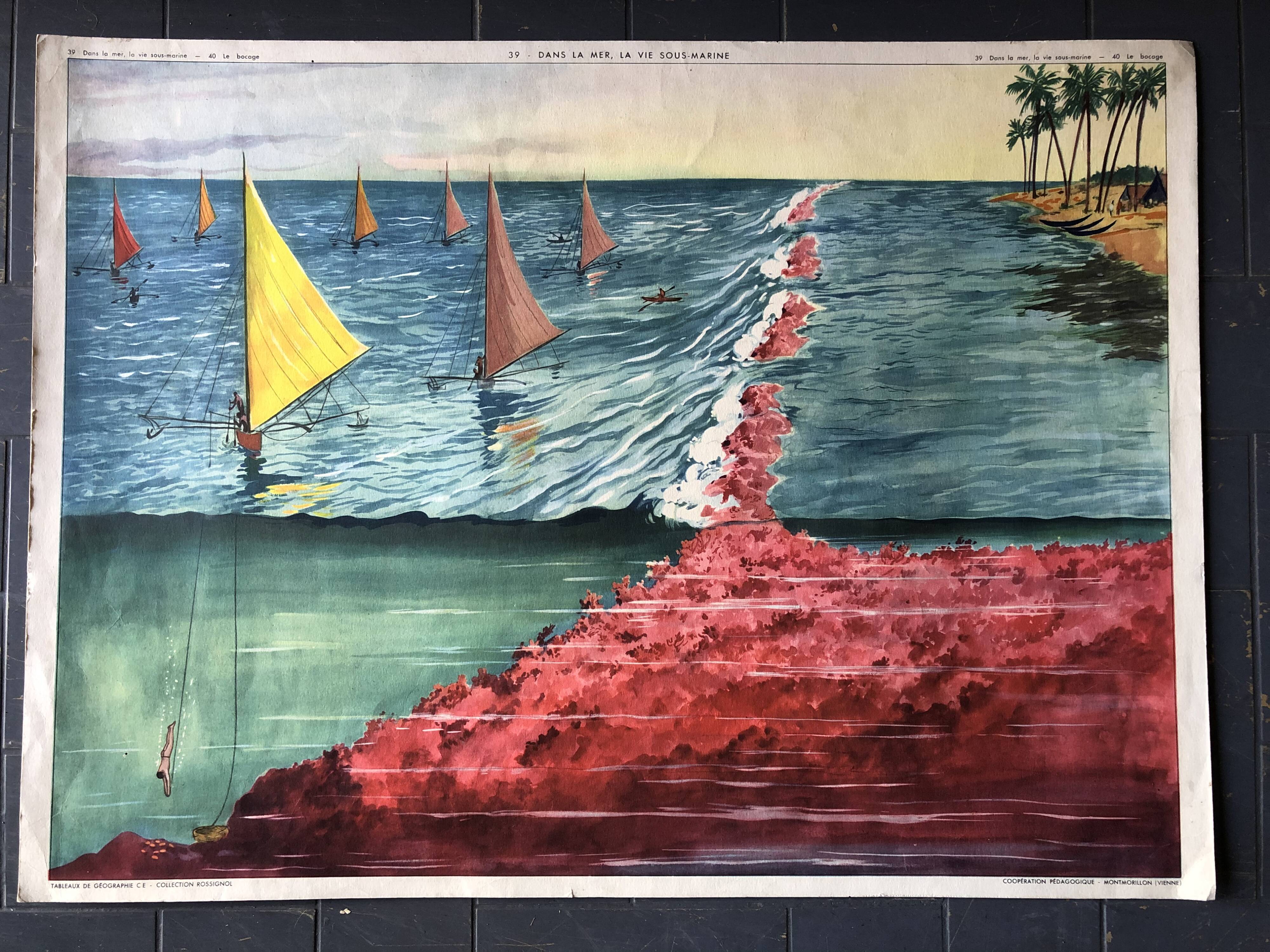 Ancient pedagogical poster