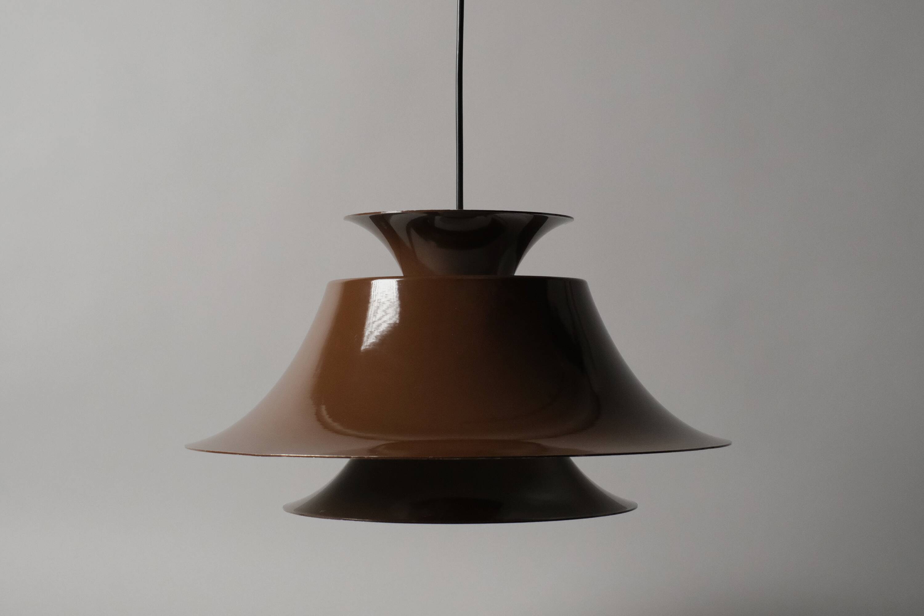 Fog & Mørup Radius Pendant Lamp by Erik Balslev, 1977 Danish Space Age Design