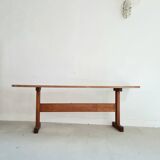 Old solid wood bench