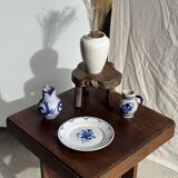 Modern oblong white vase H18.5