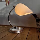 Art Deco lamp 1930 chrome and opaline