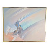 Lee Reynolds, Composition Abstraite, années 1980, Peinture acrylique sur toile, Encadrée