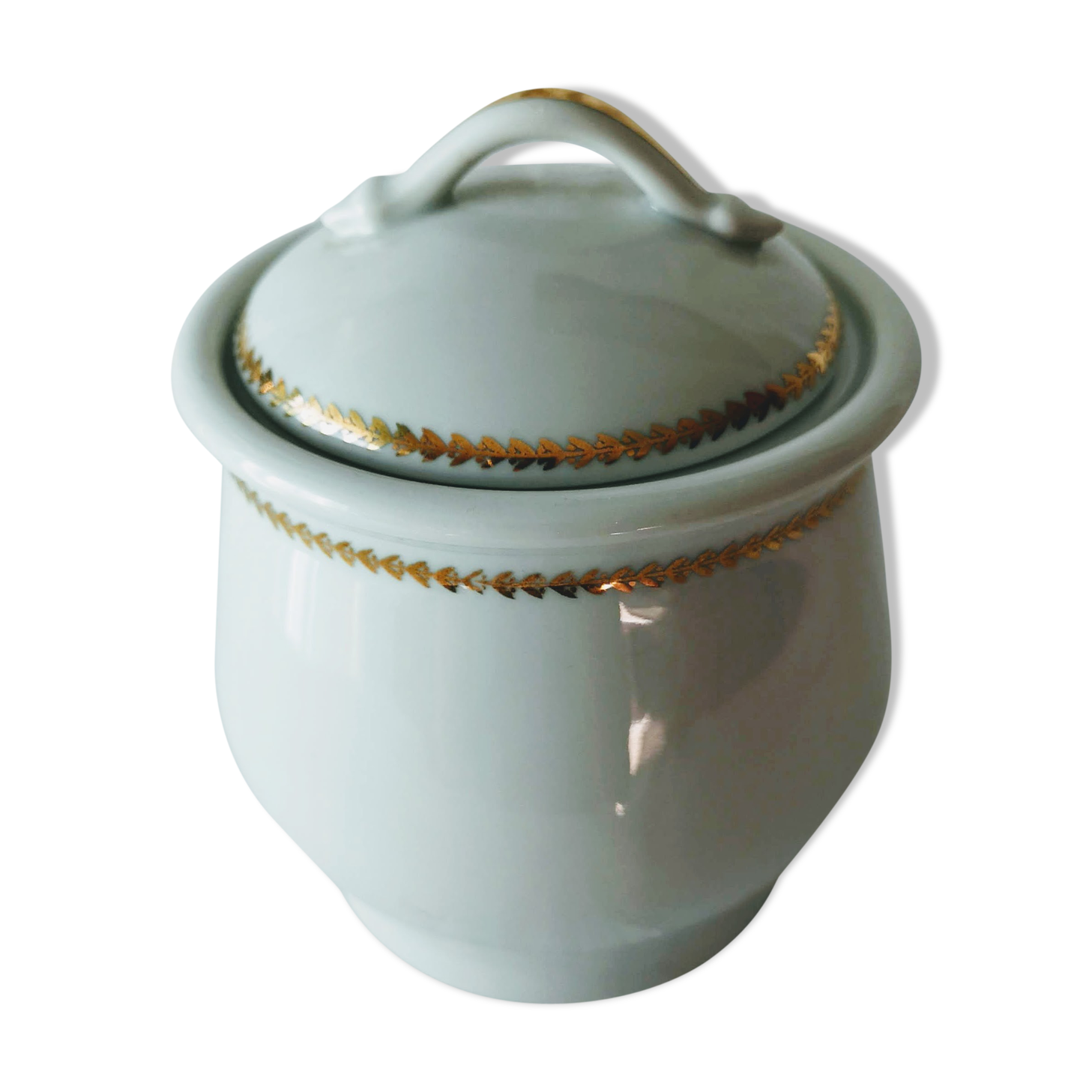 Snake porcelain sugar pot