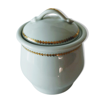 Snake porcelain sugar pot