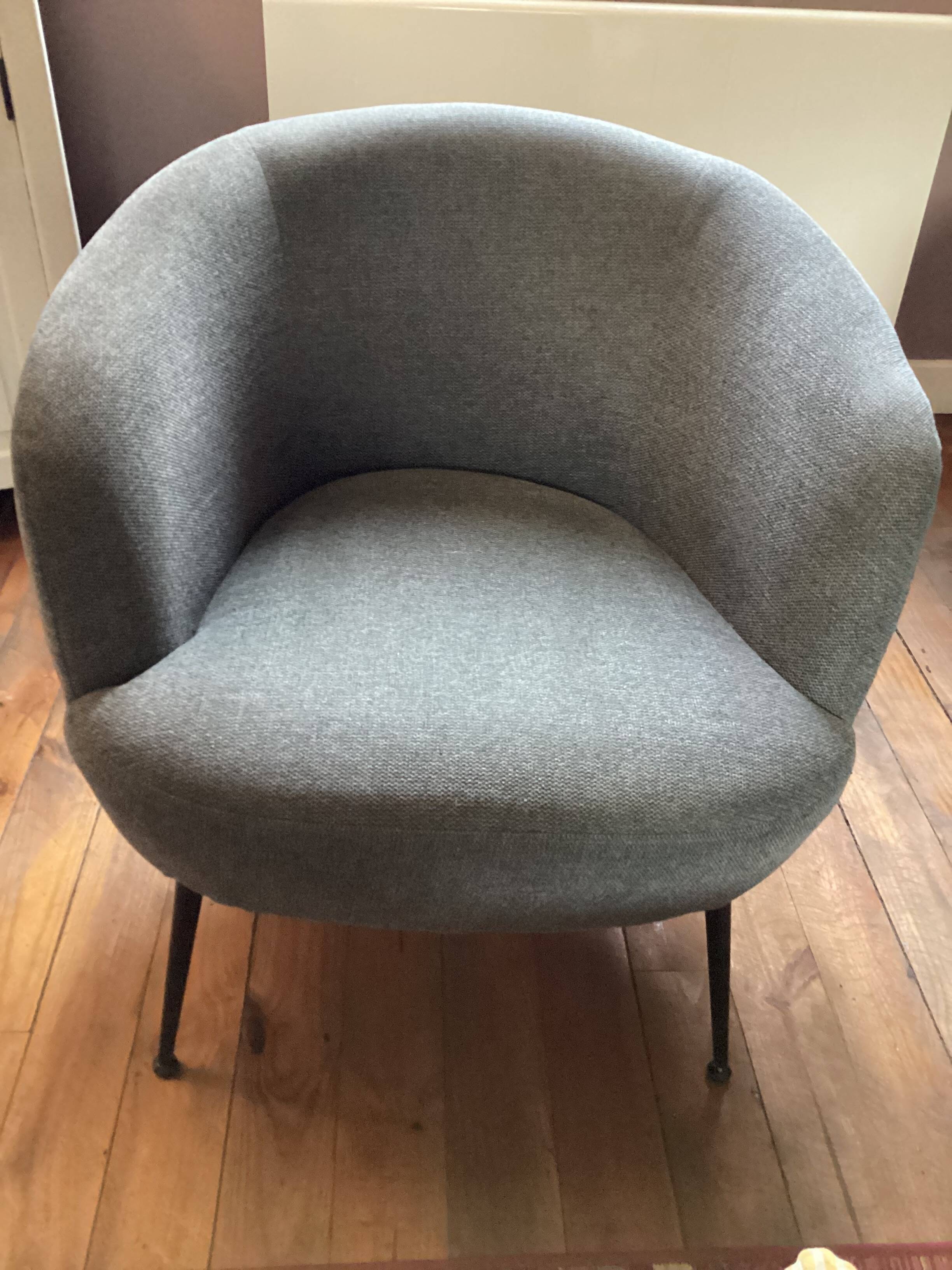 Grey armchair