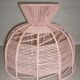 Pink cotton yarn lampshade