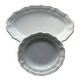 Duo de plats terre de fer Gien ivoire