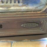 Signed cast iron wood stove