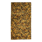 1960s German acrylic rug with gold and brown 2.2' x 4.1 - 1C1287