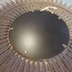 Miroir soleil en métal doré 62cm