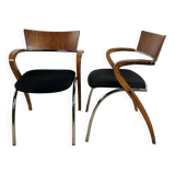 Fauteuils (la paire) modèle CanCan par Komplot Design pour Arro 1990