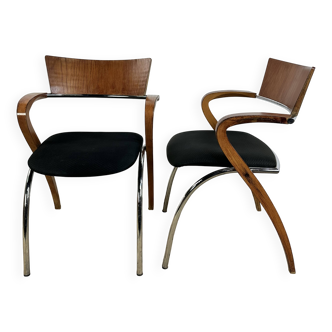 Armchairs (pair) CanCan model by Komplot Design for Arro 1990