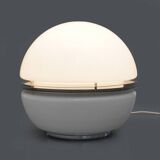 White glass table lamp by Enrico Tronconi for Tronconi, 1970s.