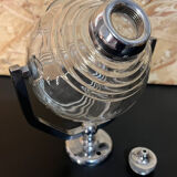 Ancien distributeur de savon liquide verre et métal